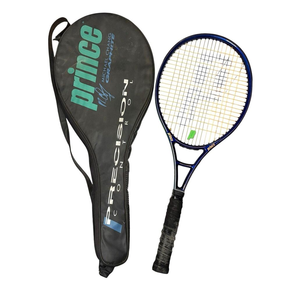 Prince Michael Chang Graphite Longbody Tennis Racquet Oversize  4 4 1/4” STRUNG
